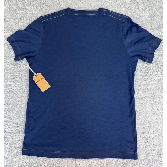 True Religion Mens Slim Fit Ace Tee Blue 100% Pima Cotton Size M NWT Holiday 201 - Picture 4 of 9